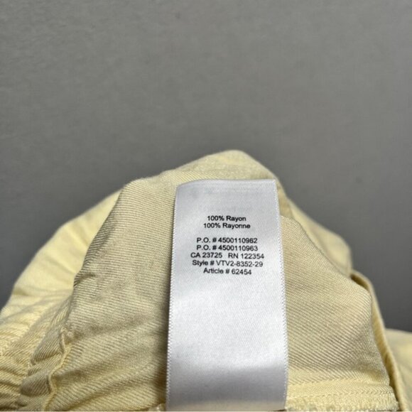 Sunday Best Aritzia Tabata yellow strapless jumpsuit Sz XS - Picture 8 of 13